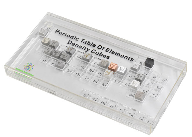 periodic table of elements set, set of the elements, chemistry set, fun chemistry set, portable periodic table box, portable periodic table of elements case, periodic table of elements for sale, elements case, density cubes set,