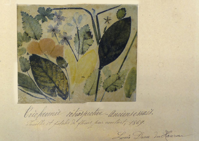 Photo historique  de Louis Ducos Du Hauron inventeur de la photographie couleur