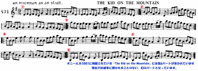 アイリッシュ音楽 スリップジグ 楽譜