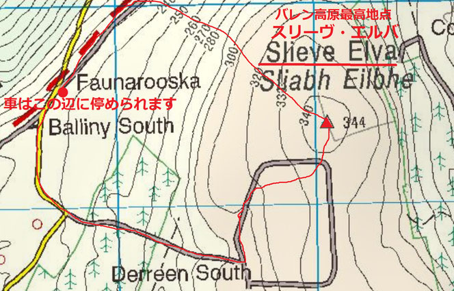 Slieve Elva Map