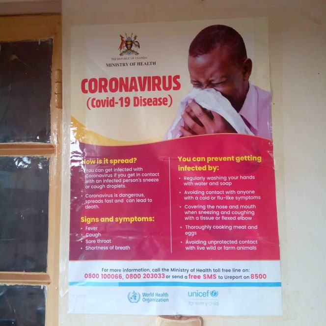 Plakat in Uganda