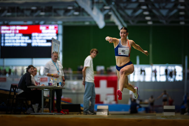 Neue Bestleistung im Dreisprung mit 10.82m und Finalqualifikation (Rang 7) für Jael Meier