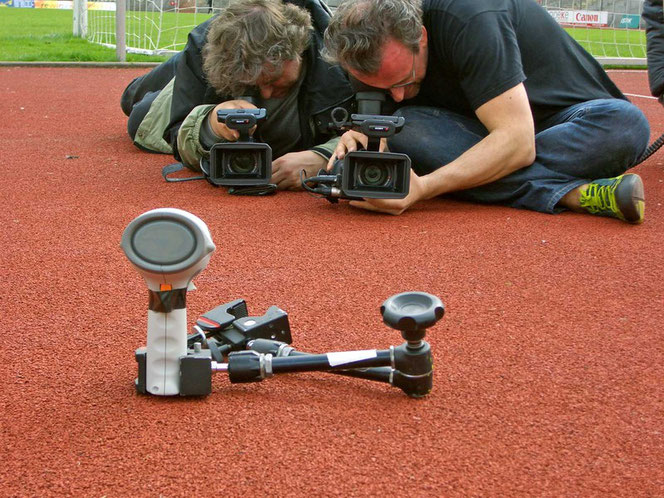 Vorbereitungen für den Kopfballdreh / Foto: Buckle Up-Productions