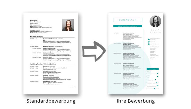 Bewerbungsvorlagen Lebenslaufvorlagen Meine Bewerbungsvorlage