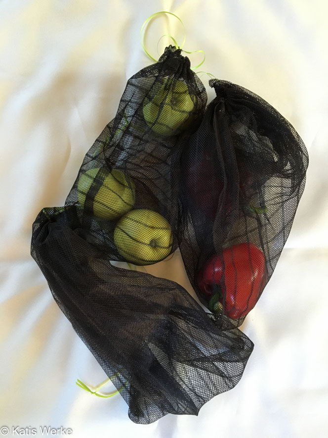 Selbstgenähte Gemüse- und/oder Obst-Beutel