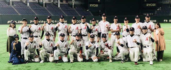 Aloha Baseball Club初の東京ドームでの試合