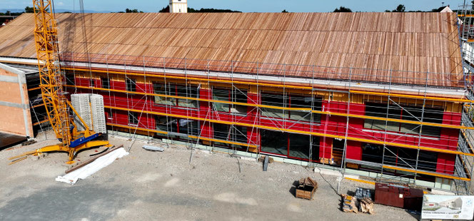 jetzt geht es an die Fassade