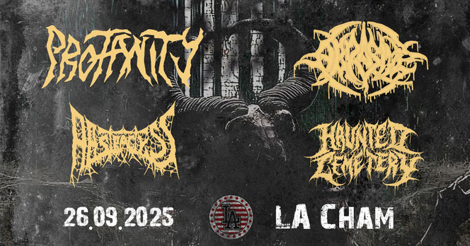 ProfanityLive LACham DeathMetalShow GermanMetalScene Abrasive Abstractyss HauntedCemetery TechnicalDeathMetal ExtremeMetal LiveInCham SeeYouInThePit MetalFriday DeathMetalGermany