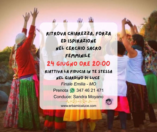 24 giugno Ritrovare Chiarezza, forza ed ispirazione