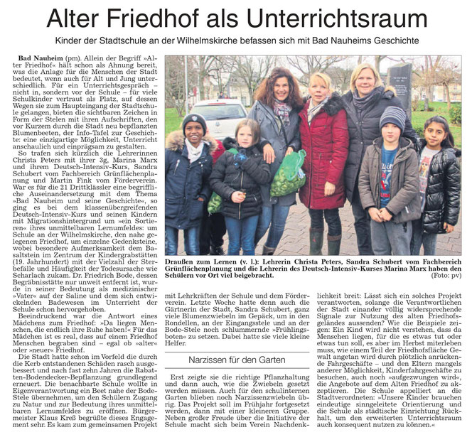 Wetterauer Zeitung vom21. Dezember 2018