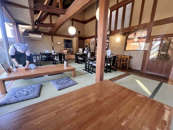 鹿野そば道場 店内 鳥取市