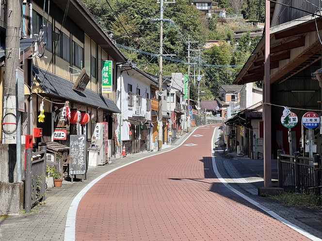 宮崎県椎葉村の村の中心部