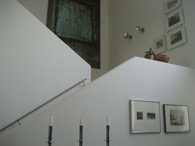 EFH in Burghausen, gemauertes Treppengeländer