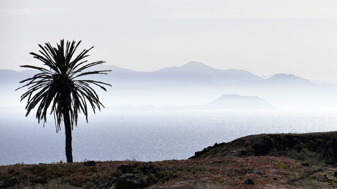 Macher, Blick auf Lobos und Fuerteventura