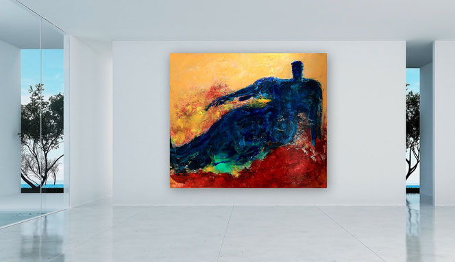 Figurative Moderne Malerei, Spachtel Gemälde, Kunst,  XXL, gespachtelt,  Moderne Gemälde, gespachtelt, zeitgenössische Malerei, Kunst, Kunstmalerei, Galerie, hochwertige Gemälde, Modern, Abstrakt, 