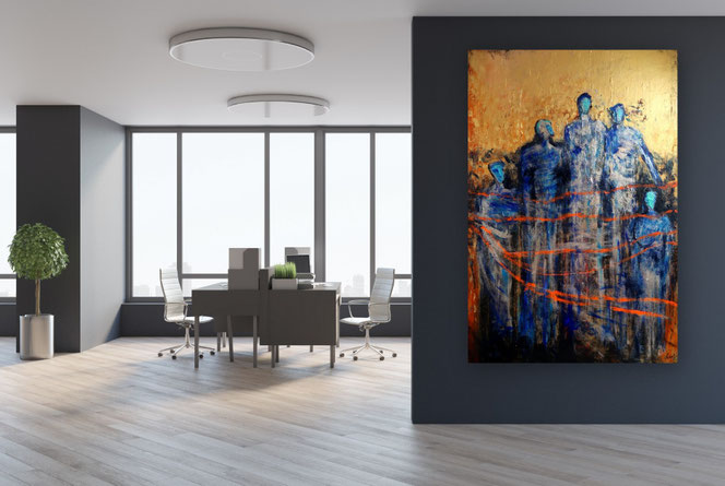 Abstrakte, Gesichter, Portraits, Portrait, figurative Malerei, Menschen, Gemälde, großformatig, Moderne Malerei, Moderne Kunst, Acrylbilder, Kunst kaufen, große Bilder Acryl,