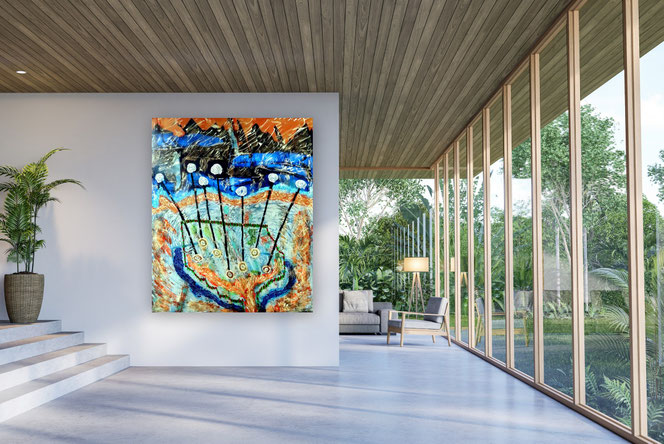 Kunst Gemälde, Kunst kaufen, Gemälde kaufen, Bilder kaufen, Abstrakte Kunst, Abstrakte Malerei, Gemälde Acryl, Bilder Acryl, große bunte Wohnzimmerbilder,