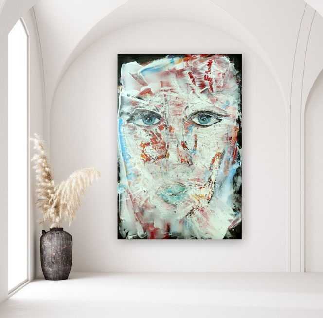 Große bunte Bilder, große Bilder Acryl, große bunte Wohnzimmerbilder, Bilder gespachtelt, Bilder großformatig, Kunst Bilder, zeitgenössische Malerei,