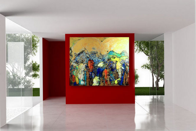 Abstrakte, Gesichter, Portraits, Portrait, figurative Malerei, Menschen, Gemälde, großformatig, Moderne Malerei, Moderne Kunst, Acrylbilder, Kunst kaufen, große Bilder Acryl,