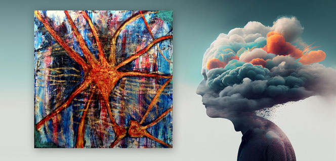 Abstrakte, Gesichter, Portraits, Portrait, figurative Malerei, Menschen, Gemälde, großformatig, Moderne Malerei, Moderne Kunst, Acrylbilder, Kunst kaufen, große Bilder Acryl,