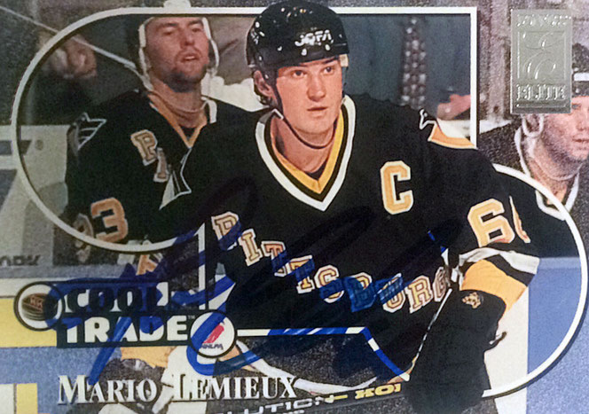 Autograph Mario Lemieux Autogramm