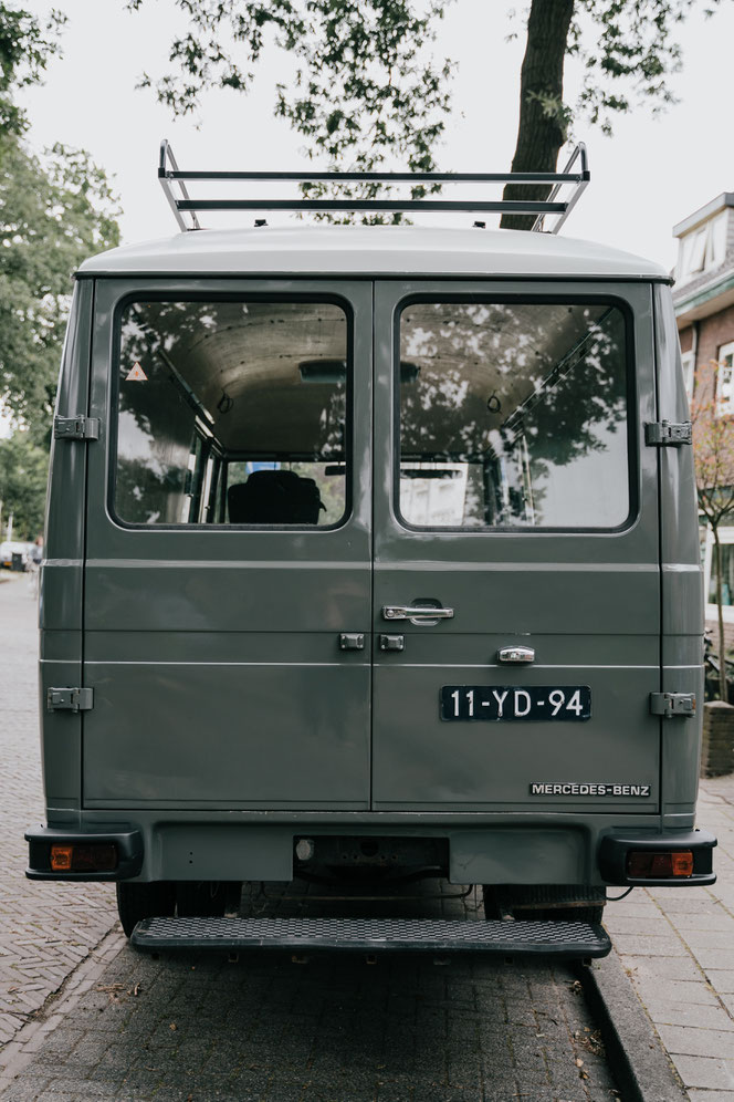 Van life with Bodhi Mercedes 508d camper