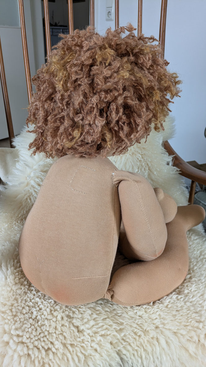 Therapiepuppe für die Kinderphysiotherapie nach z.B. Vojta oder Bobath, Demopuppe, Schulungspuppe, Übungspuppe, weiche bewegliche Therapiepuppe mit anbeugbaren flexiblen Gliedern, handgemachte Stoffpuppe kaufen, Waldorfart, lebensgroße Babypuppe, Handling