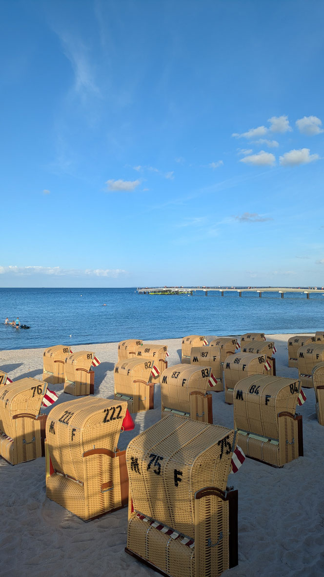 Seebrücke Scharbeutz. Alles ist wunderbar neu angelegt und hat sich sehr verändert