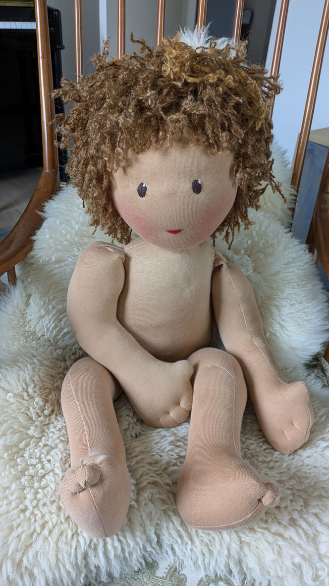 Vojtapuppe, Demopuppe, Bobathpuppe, Puppe für Kinderphysiotherapie, Zukunft-Huber Technik, dreidimensionale Fußtherapie, weiche bewegliche Therapiepuppe mit anbeugbaren Gliedern, handgemachte Stoffpuppe kaufen, Waldorfart, eigene individuelle Wunschpuppe