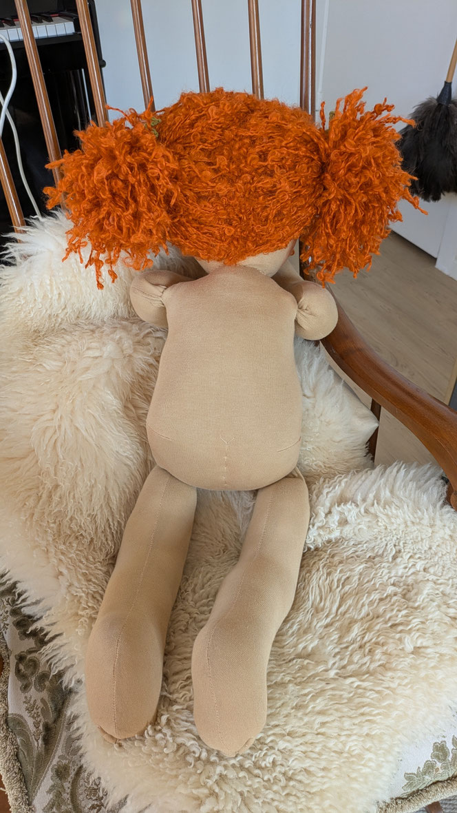 Therapiepuppe für die Kinderphysiotherapie nach z.B. Vojta oder Bobath, Demopuppe, Schulungspuppe, Übungspuppe, weiche bewegliche Therapiepuppe mit anbeugbaren Gliedern, handgemachte Stoffpuppe kaufen, Waldorfart, flexible lebensgroße Babypuppe