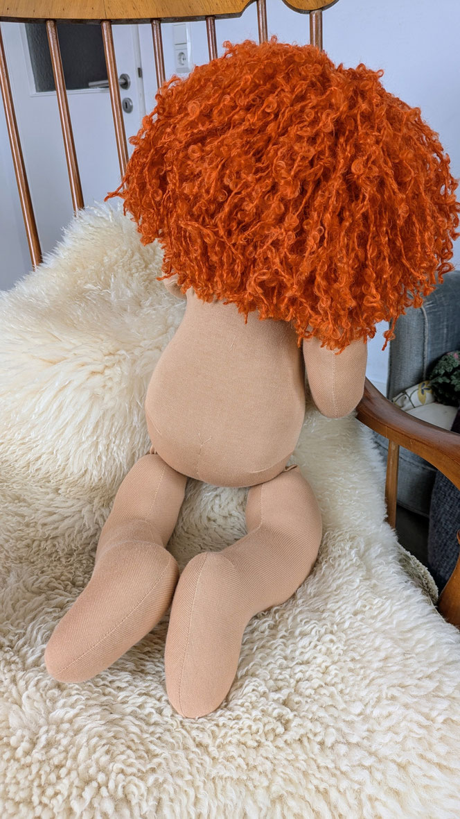 Therapiepuppe für die Kinderphysiotherapie nach z.B. Vojta oder Bobath, Demopuppe, Schulungspuppe, Übungspuppe, weiche bewegliche Therapiepuppe mit anbeugbaren Gliedern, handgemachte Stoffpuppe kaufen, Waldorfart, flexible lebensgroße Babypuppe