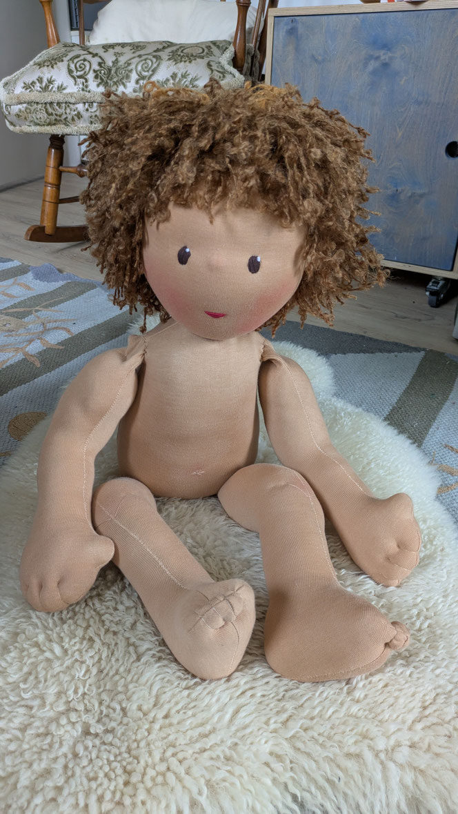 Vojtapuppe, Demopuppe, Bobathpuppe, Puppe für Kinderphysiotherapie, Zukunft-Huber Technik, diverse Puppen, weiche bewegliche Therapiepuppe mit anbeugbaren Gliedern, handgemachte Stoffpuppe kaufen, Waldorfart, eigene individuelle Wunschpuppe