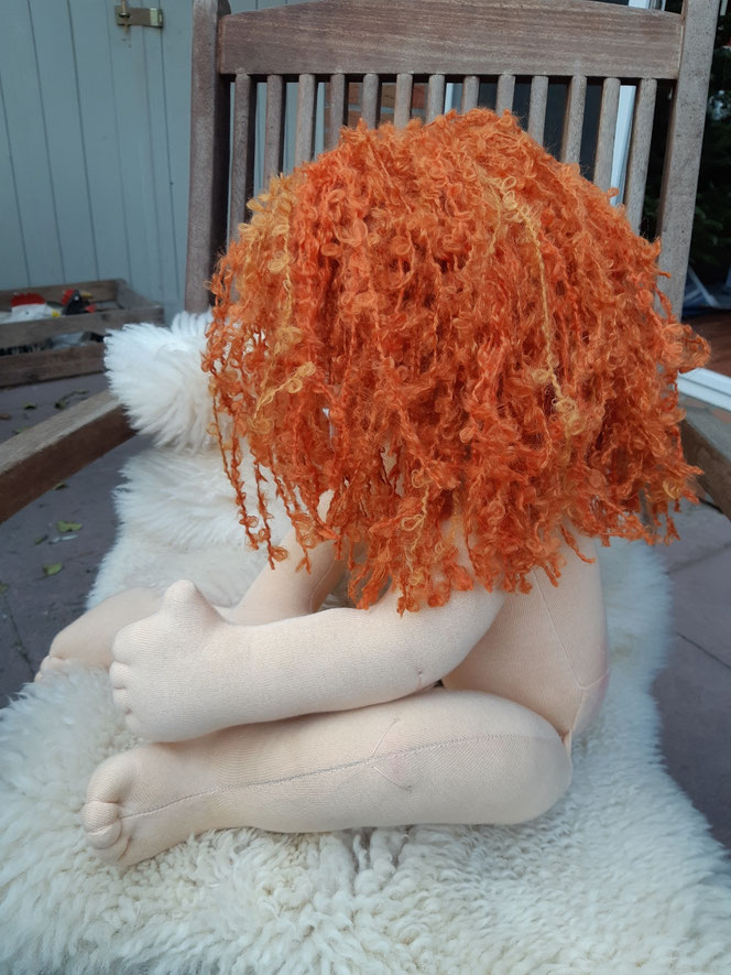 Therapiepuppe für die Kinderphysiotherapie nach z.B. Vojta oder Bobath, Demopuppe, Schulungspuppe, Übungspuppe, weiche bewegliche Therapiepuppe mit anbeugbaren Gliedern, handgemachte Stoffpuppe kaufen, Waldorfart, flexible lebensgroße Babypuppe