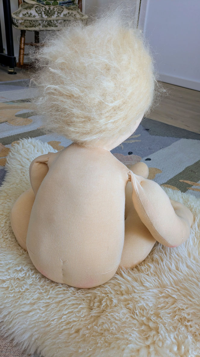 handgemachte Therapiepuppe für die PT-Pädiatrie, nach z.B. Vojta oder Bobath, Demopuppe, Schulungspuppe, Übungspuppe, weiche bewegliche Säuglingspuppe mit anbeugbaren Gliedern, Waldorfart, pädiatrische Ergotherapie, pädiatrische Therapiehilfsmittel kaufen
