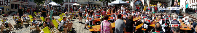 Auf dem Marktplatz in Oppenheim/Rheinhessen