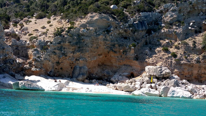 Cala Goloritze, der letzte Sandstrand, der den Golfo di Orosei abschließt