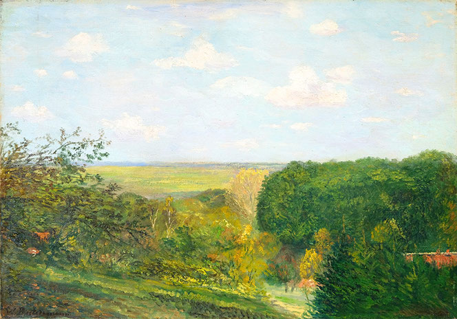 Walter Bertelsmann (1877-1963), Septembernachmittag, um 1912, Öl auf Leinwand, 45,2x65 cm 