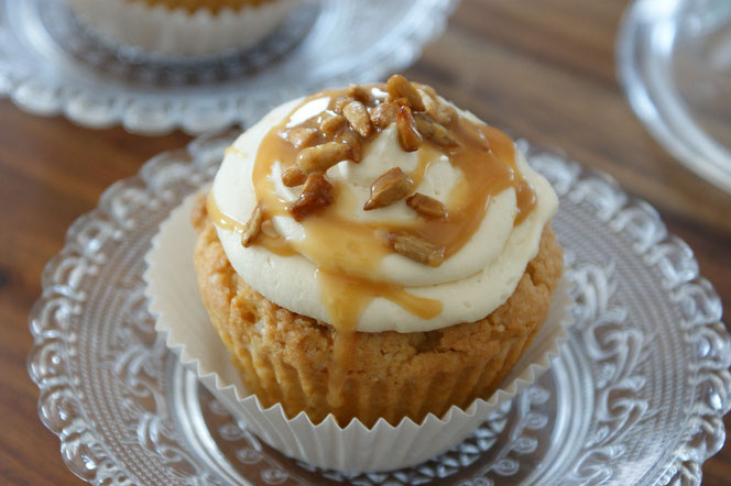 Erdnussbutter-Toffee-Cupcakes