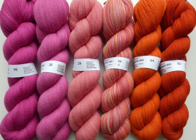 Falkland 800 Merinowolle Merino handgefärbt 