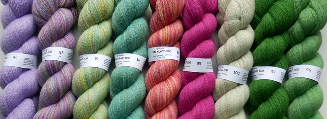 Falkland 800 Merinowolle Merino handgefärbt 