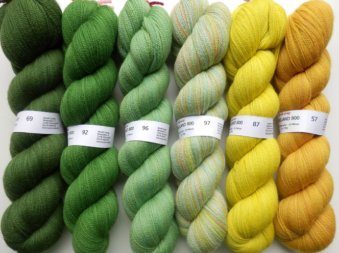 Falkland 800 Merinowolle Merino handgefärbt 