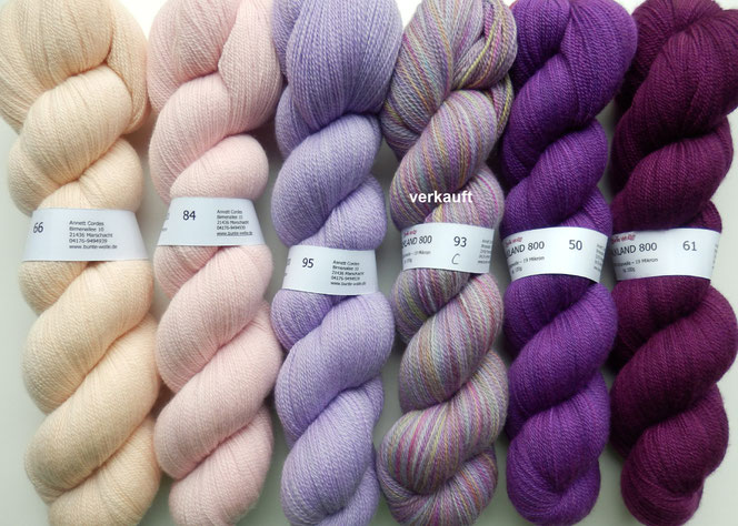 Falkland 800 Merinowolle Merino handgefärbt 