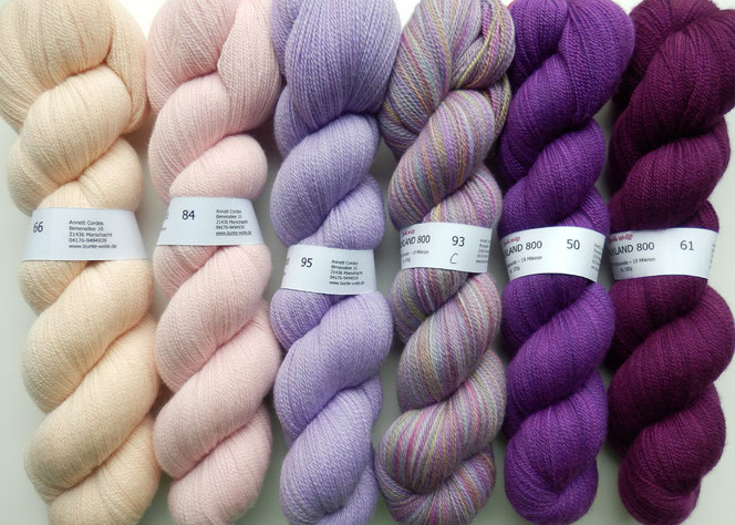 Falkland 800 Merinowolle Merino handgefärbt 
