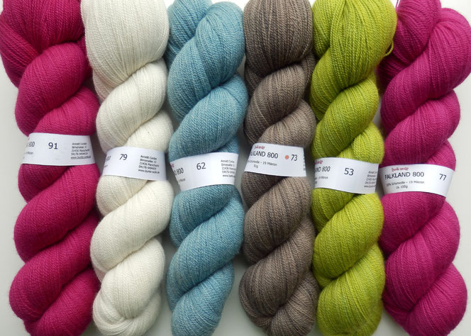 Falkland 800 Merinowolle Merino handgefärbt 