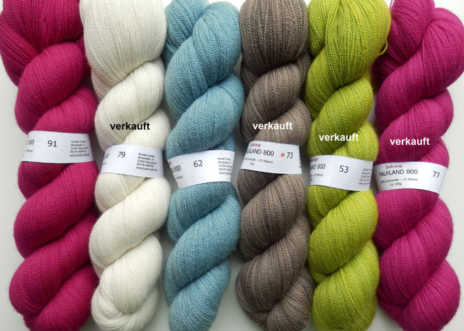 Falkland 800 Merinowolle Merino handgefärbt 