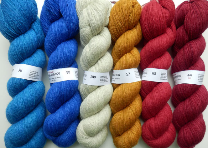 Falkland 800 Merinowolle Merino handgefärbt 