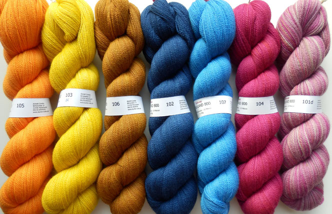 Falkland 800 Merinowolle Merino handgefärbt 