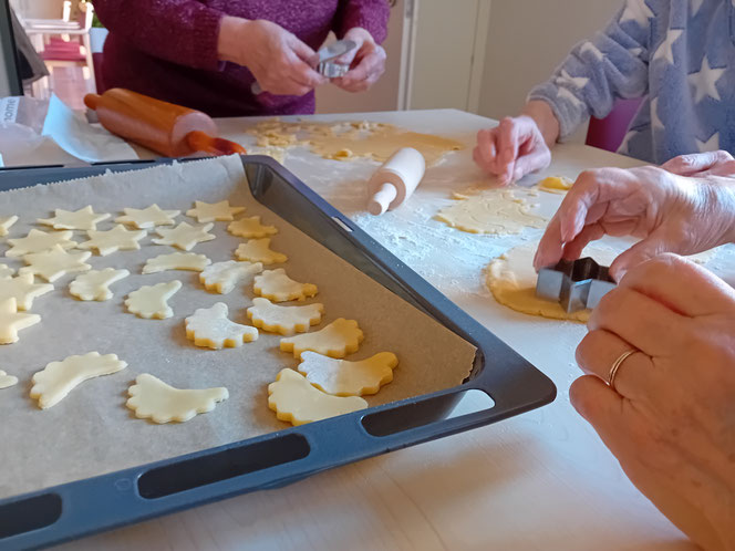 Es wird auch gemeinsam gebacken und gekocht. © Dr. Katrin Knoll