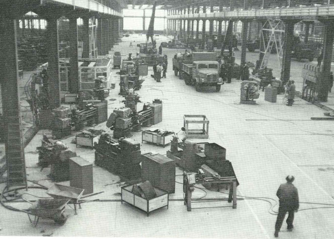 Umzug ins neue BWF-Werk, April 1963
