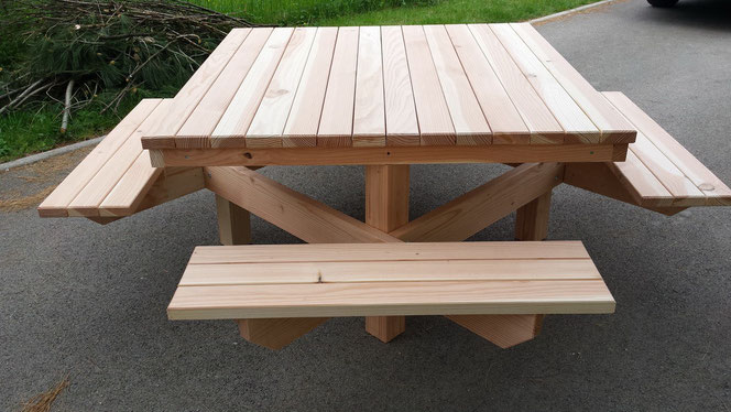 Table 4 bancs 520€ TTC l'ensemble